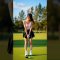 Beautiful Girl Practicing Golf Swing ⛳🌸美しいゴルフ女子のスイング練習｜골프 스윙 연습 중인 예쁜 소녀｜सुंदर लड़की का गोल्फ अभ्यास