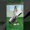 上手く見えるバッグの担ぎ方 　　#ゴルフ #ドラコンプロ #飛ばし #ゴルフスイング #golf #ゴルフ女子＃みなみちゃん＃GOLF生活＃弥永ガンガン