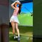 努力の裏にある笑顔⛳ スクリーンゴルフ女子の練習ルーティン #shorts