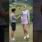 生放送で長身女子ゴルファーの思わぬ仕草に視聴者騒然😳#ゴルフ #golf #pgaティーチングプロ #shorts #tallwomen #sports