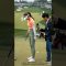 インタビュー中に起きた長身ゴルファーの衝撃ジェスチャー😱#ゴルフ #golf #pgaティーチングプロ #short #tallwomen #sports