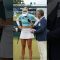 生中継で起きた長身女子ゴルファーの衝撃ジェスチャー🤯#ゴルフ #golf #pgaティーチングプロ #short #tallwomen #sports