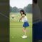Beautiful Golf Swing by a Stunning Woman 45！アイドルの神スイング！ゴルフショット#美女 #ゴルフ #スイング #ゴルフ動画 #女子ゴルファー #shorts