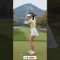 思わず笑顔に！長身女子ゴルファーの予想外の仕草⚡#ゴルフ #golf #pgaティーチングプロ #short #tallwomen #tallest #tallestgolfer