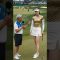 😳 ライブ中に衝撃！長身女子ゴルファーの思わぬジェスチャー💥#ゴルフ #golf #pgaティーチングプロ #short #tallest #tallestgolfer #sports